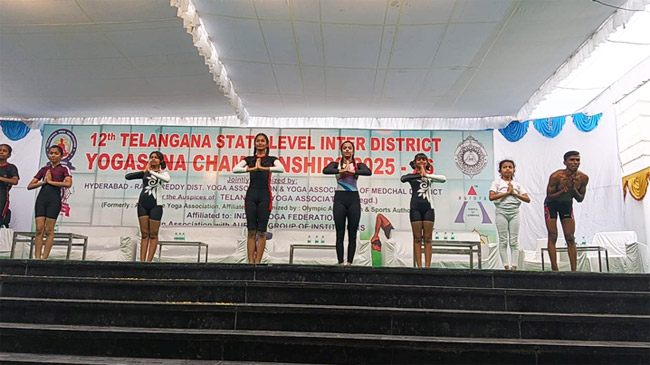 12th Telangana State Level Inter District Yoga Championship 29.11.2025