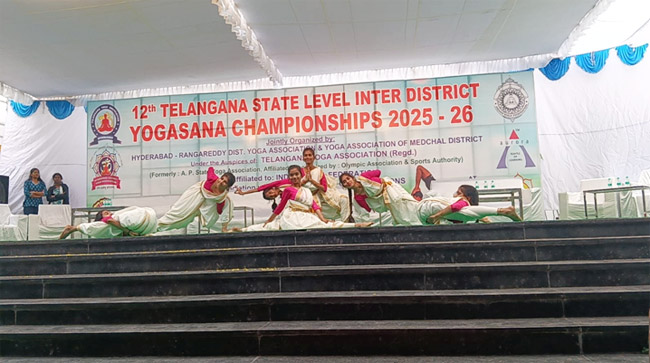 12th Telangana State Level Inter District Yoga Championship 29.11.2025
