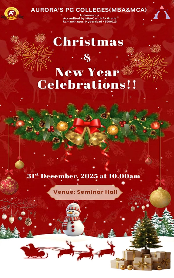 Christmas and New Year Celebrations 31.12.25